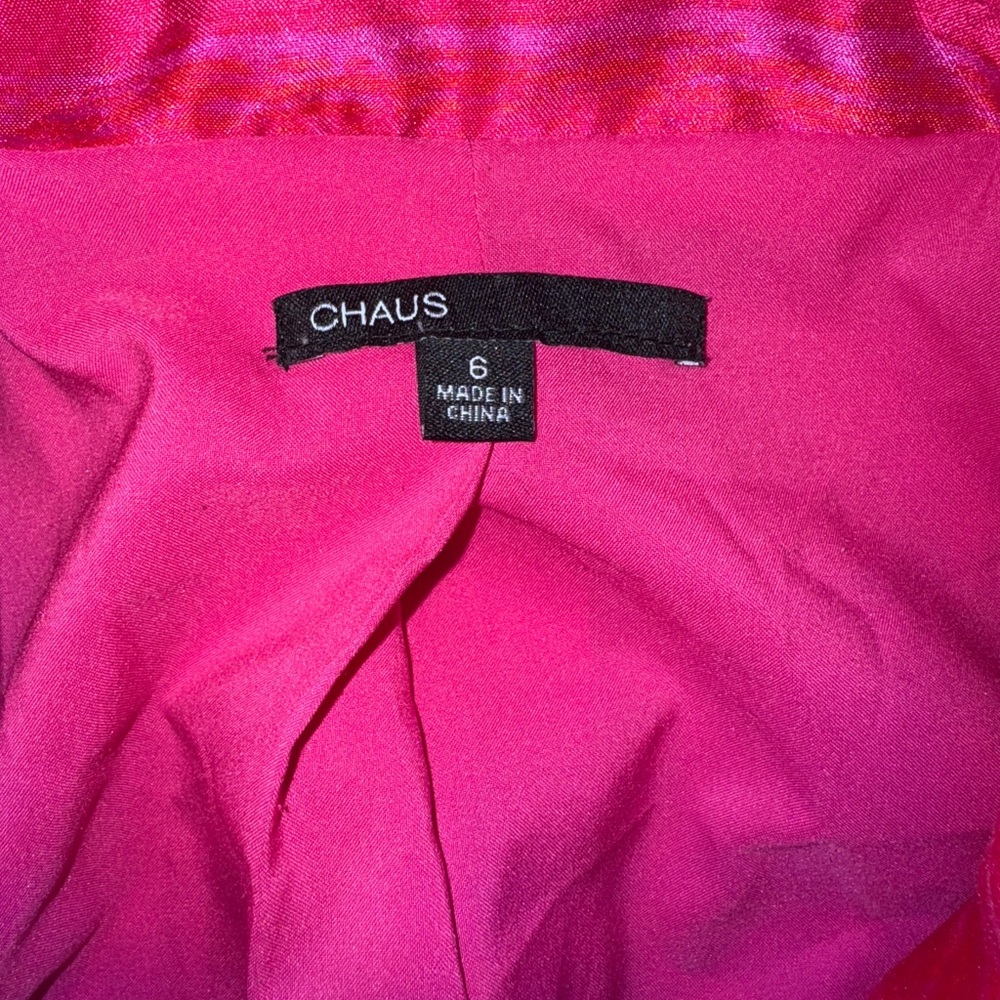 CHAUS Women's Pink Blazer - Picture 3 of 3